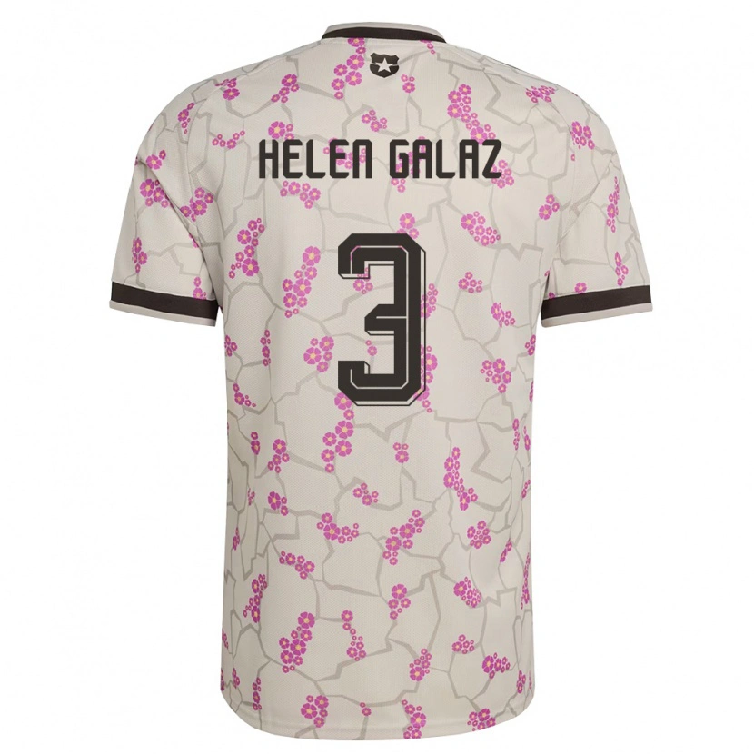 Danxen Kid Chile Su Helen Galaz #3 White Purple Away Jersey 26-28 T-Shirt