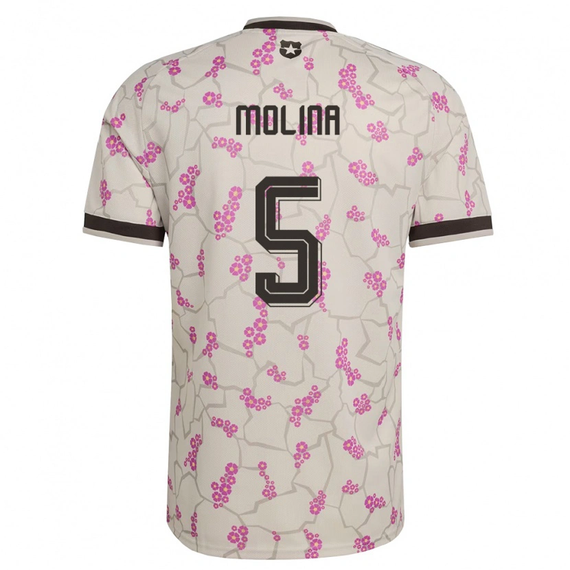 Danxen Kid Chile Benjamín Molina #5 White Purple Away Jersey 26-28 T-Shirt