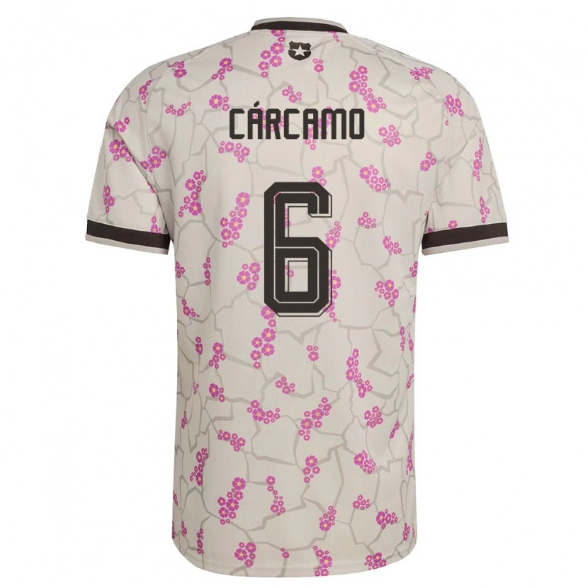 Danxen Kid Chile Javier Cárcamo #6 White Purple Away Jersey 26-28 T-Shirt