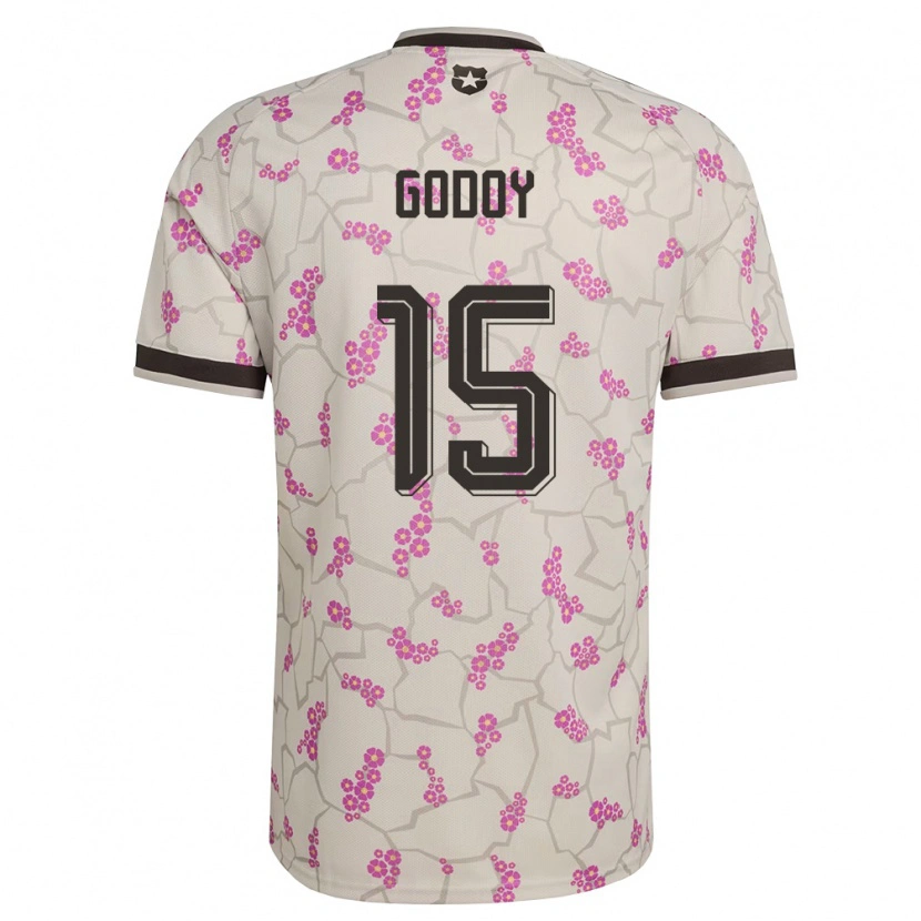 Danxen Kid Chile Martín Godoy #15 White Purple Away Jersey 26-28 T-Shirt