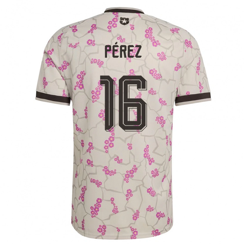 Danxen Kid Chile Nicolás Pérez #16 White Purple Away Jersey 26-28 T-Shirt