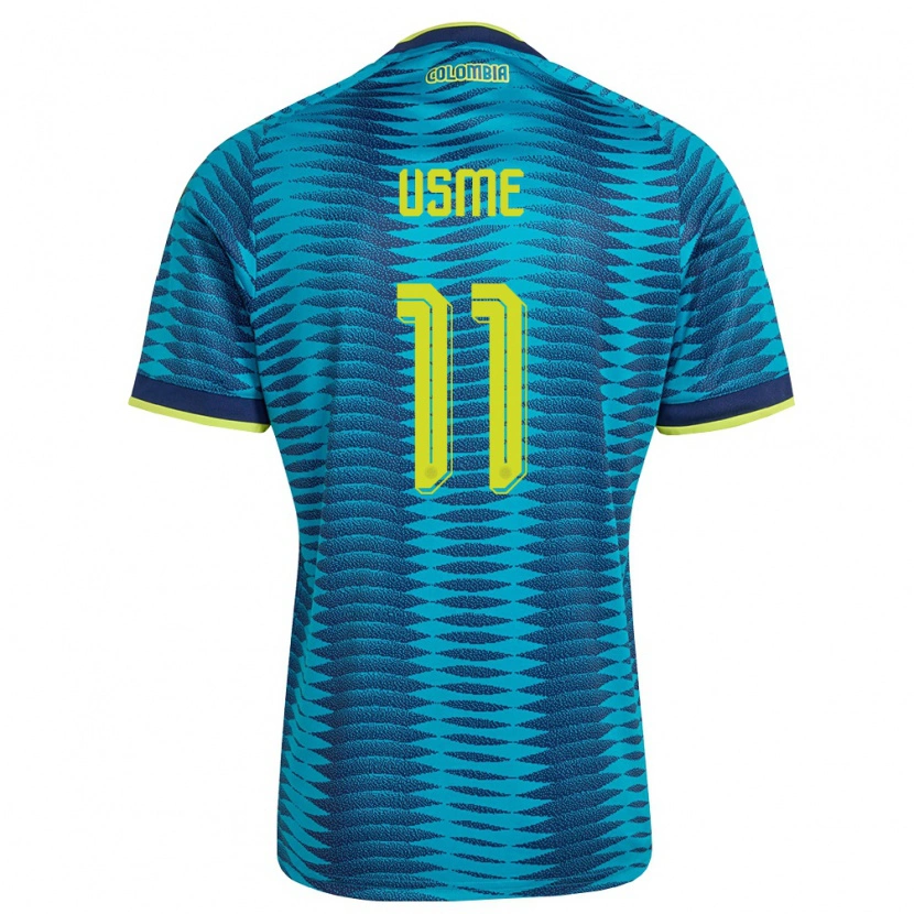 Danxen Kid Colombia Catalina Usme #11 Blue Navy Yellow Away Jersey 26-28 T-Shirt