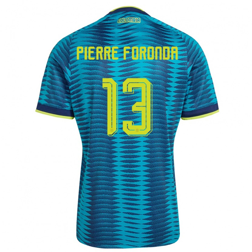 Danxen Kid Colombia Jean Pierre Foronda #13 Blue Navy Yellow Away Jersey 26-28 T-Shirt