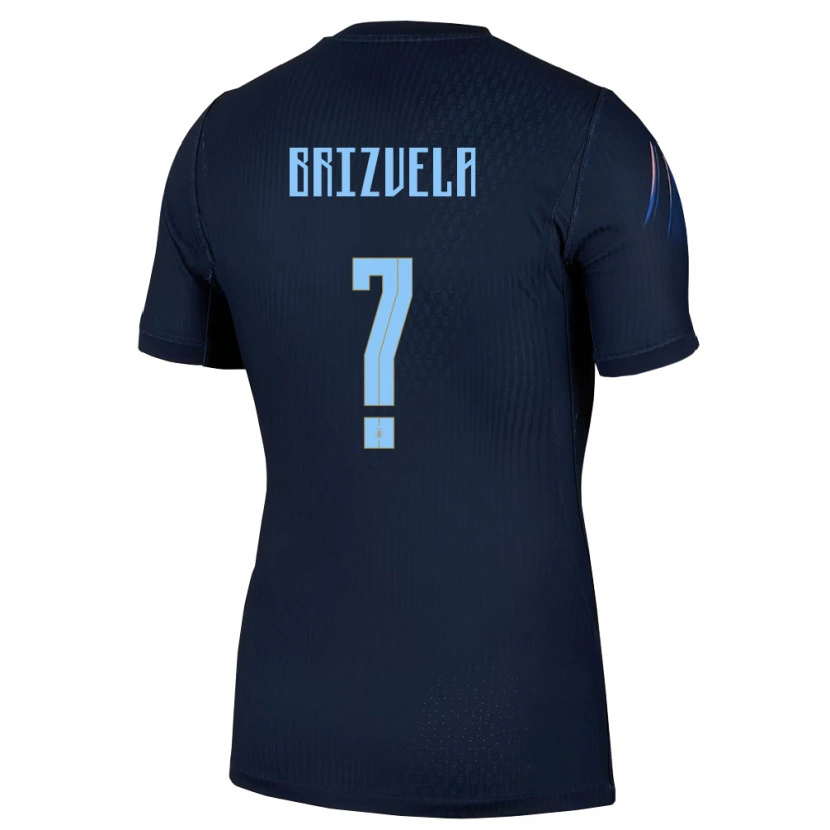 Danxen Kid Uruguay Thiago Brizuela #0 Black Blue Away Jersey 26-28 T-Shirt