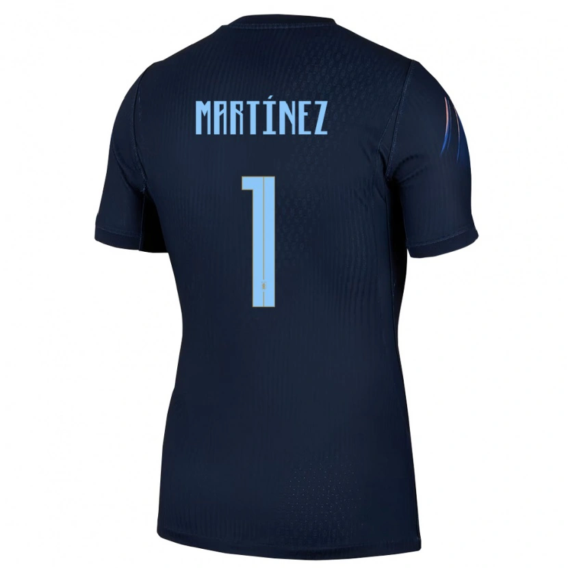 Danxen Kid Uruguay Kevin Martínez #1 Black Blue Away Jersey 26-28 T-Shirt