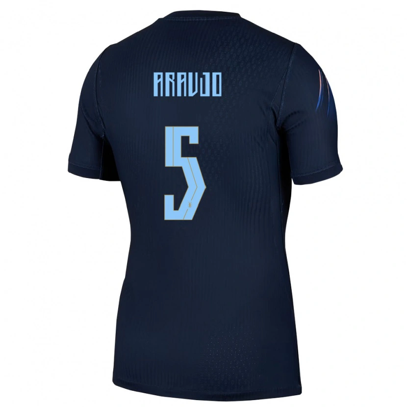 Danxen Kid Uruguay César Araújo #5 Black Blue Away Jersey 26-28 T-Shirt