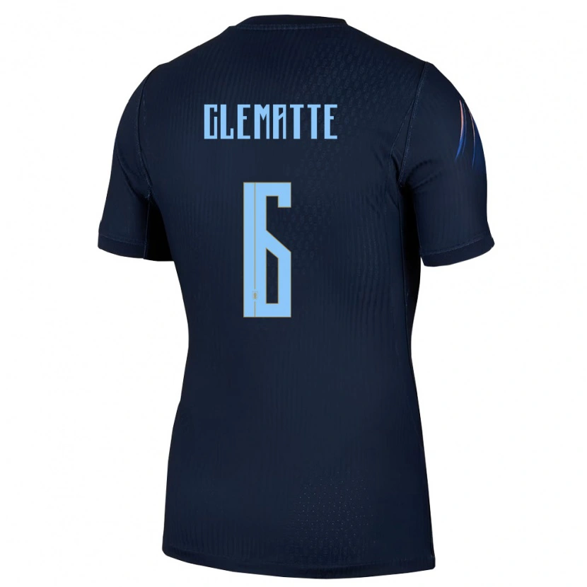 Danxen Kid Uruguay Roman Clematte #6 Black Blue Away Jersey 26-28 T-Shirt