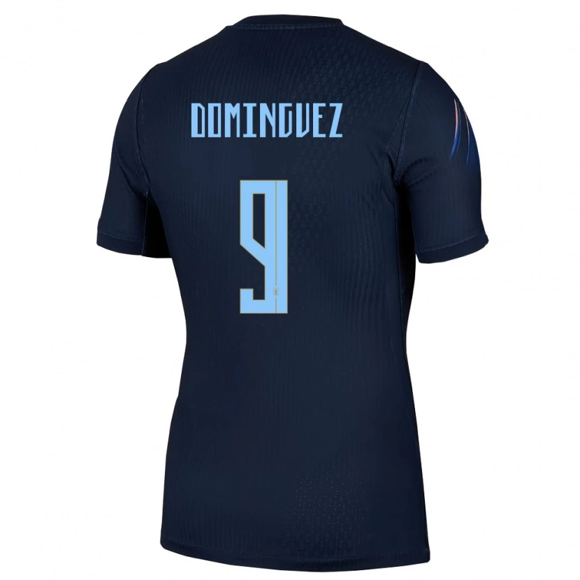 Danxen Kid Uruguay Facundo Dominguez #9 Black Blue Away Jersey 26-28 T-Shirt