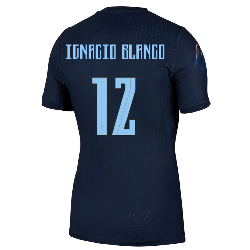 Danxen Kid Uruguay Juan Ignacio Blanco #12 Black Blue Away Jersey 26-28 T-Shirt