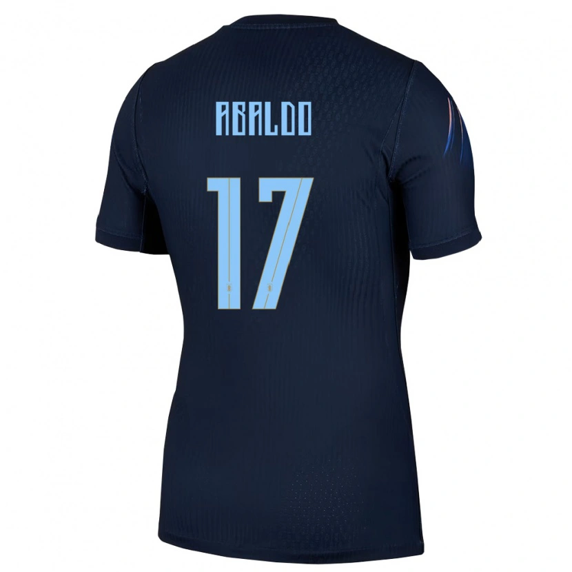 Danxen Kid Uruguay Matías Abaldo #17 Black Blue Away Jersey 26-28 T-Shirt