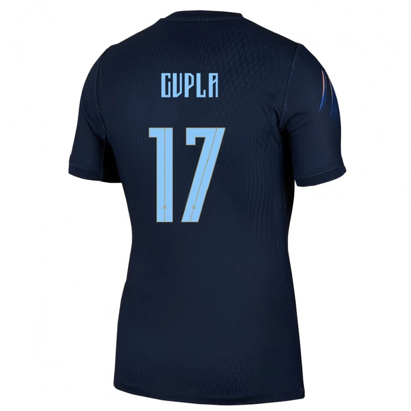 Danxen Kid Uruguay Renzo Cupla #17 Black Blue Away Jersey 26-28 T-Shirt