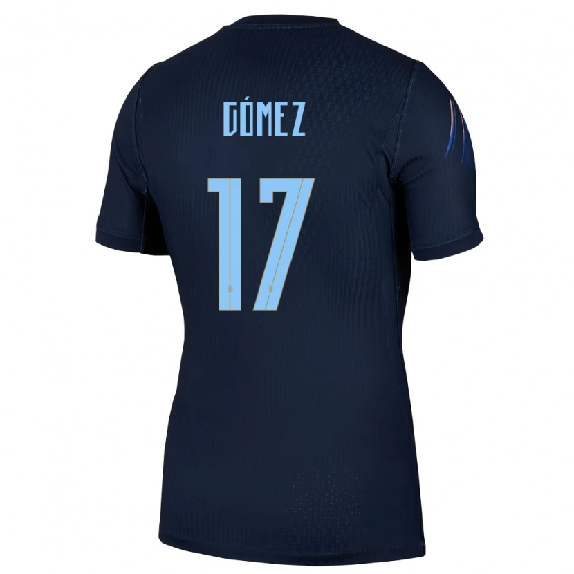 Danxen Kid Uruguay Cecilia Gomez #17 Black Blue Away Jersey 26-28 T-Shirt