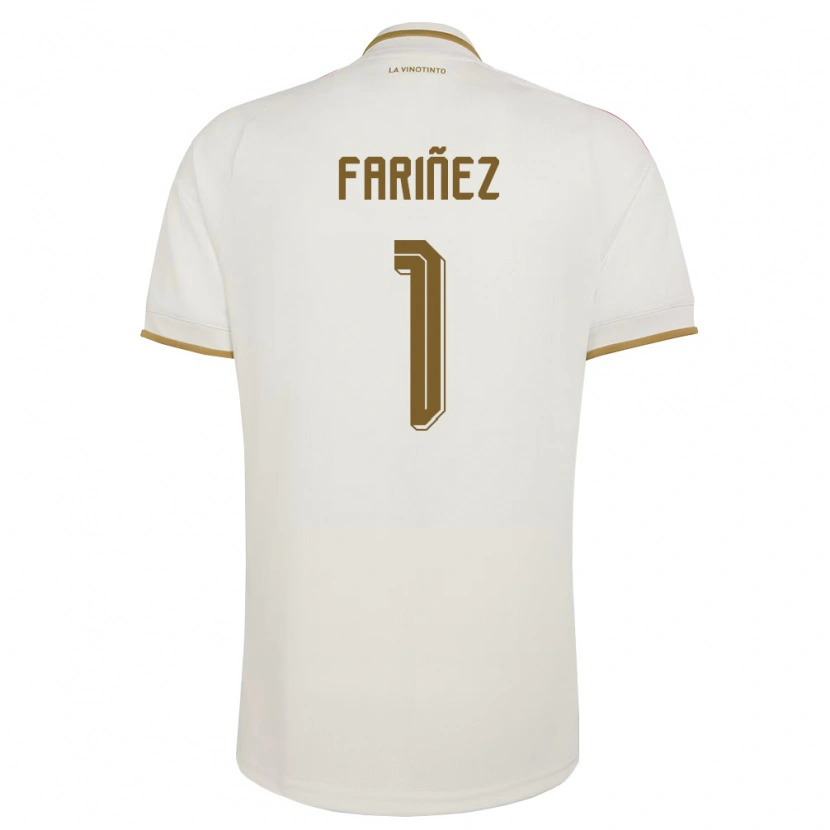 Danxen Kid Venezuela Wuilker Fariñez #1 Off-White Yellow Away Jersey 26-28 T-Shirt