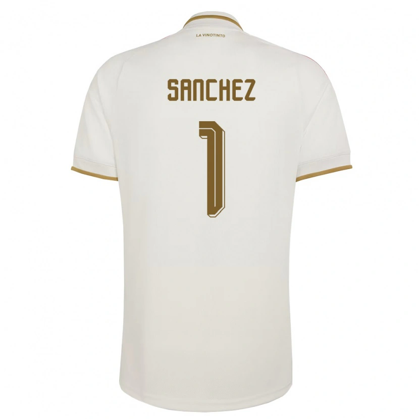 Danxen Kid Venezuela Jorge Sánchez #1 Off-White Yellow Away Jersey 26-28 T-Shirt