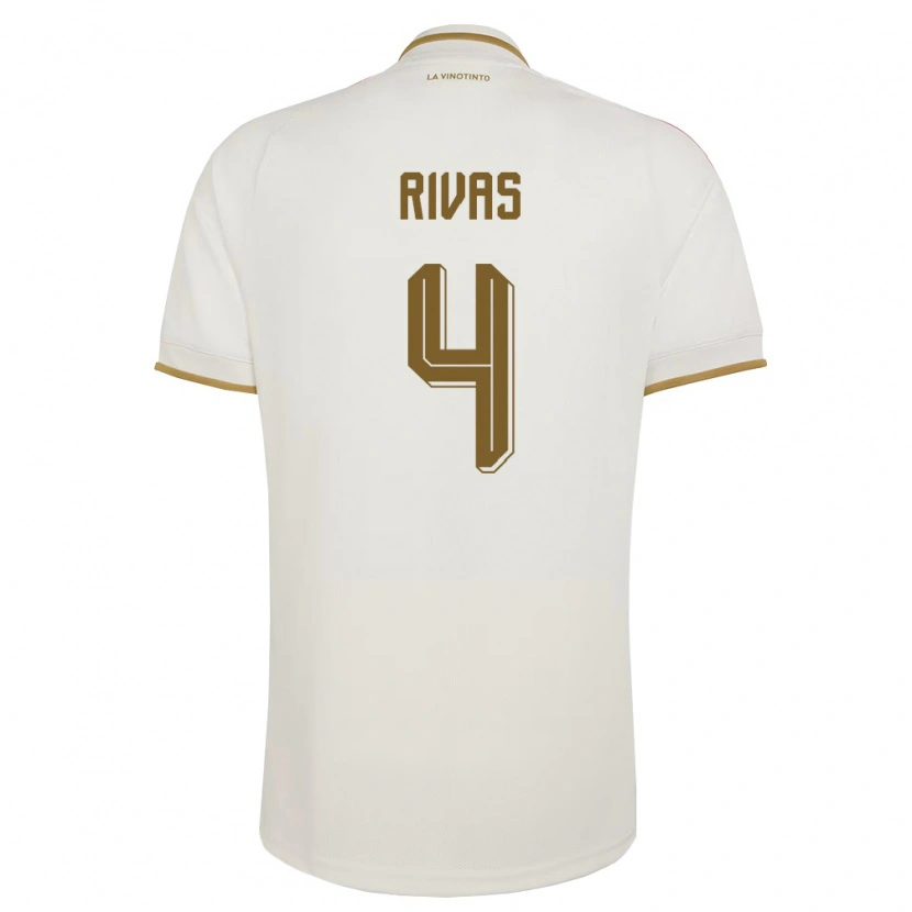 Danxen Kid Venezuela José Rivas #4 Off-White Yellow Away Jersey 26-28 T-Shirt