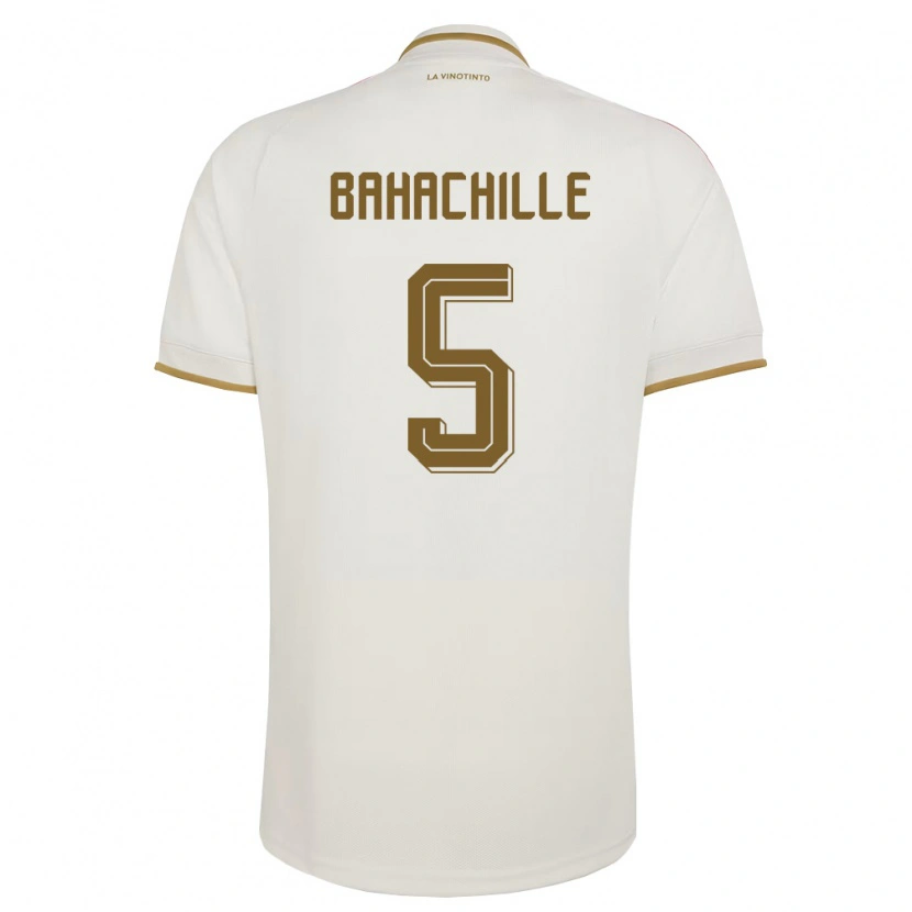 Danxen Kid Venezuela Abraham Bahachille #5 Off-White Yellow Away Jersey 26-28 T-Shirt