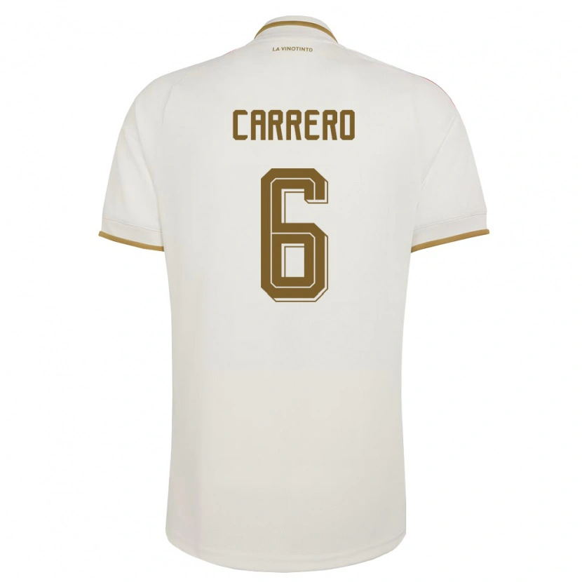 Danxen Kid Venezuela Luis Carrero #6 Off-White Yellow Away Jersey 26-28 T-Shirt