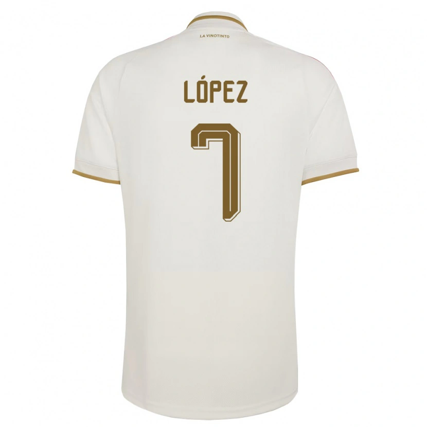 Danxen Kid Venezuela José López #7 Off-White Yellow Away Jersey 26-28 T-Shirt