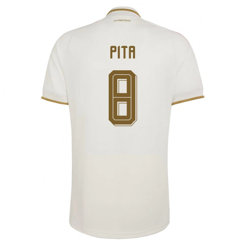 Danxen Kid Venezuela Santiago Pita #8 Off-White Yellow Away Jersey 26-28 T-Shirt