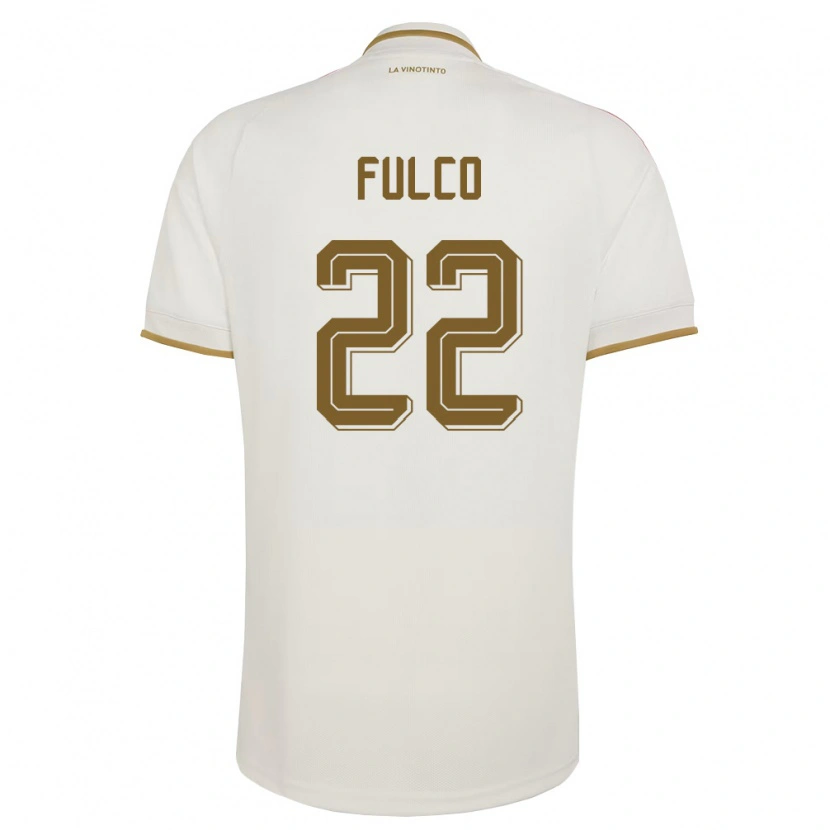 Danxen Kid Venezuela Pedro Fulco #22 Off-White Yellow Away Jersey 26-28 T-Shirt