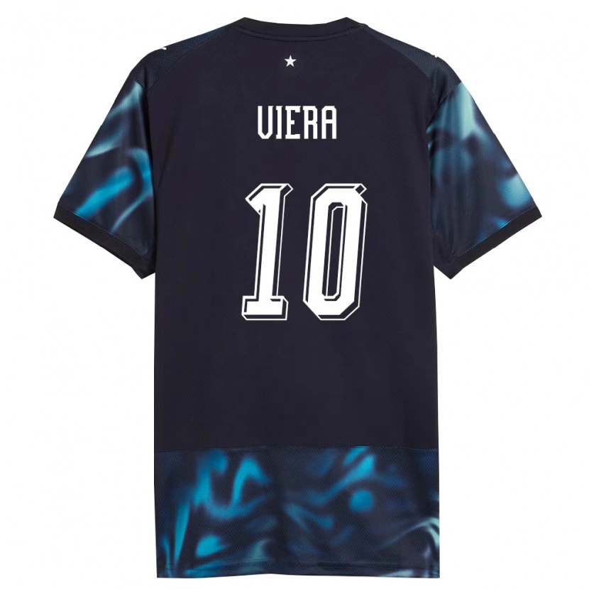 Danxen Kid Paraguay Wílder Viera #10 Navy Sky Blue Away Jersey 26-28 T-Shirt
