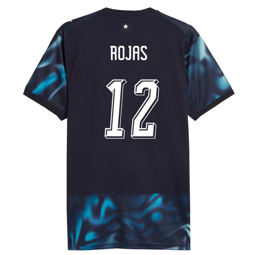 Danxen Kid Paraguay Victor Rojas #12 Navy Sky Blue Away Jersey 26-28 T-Shirt
