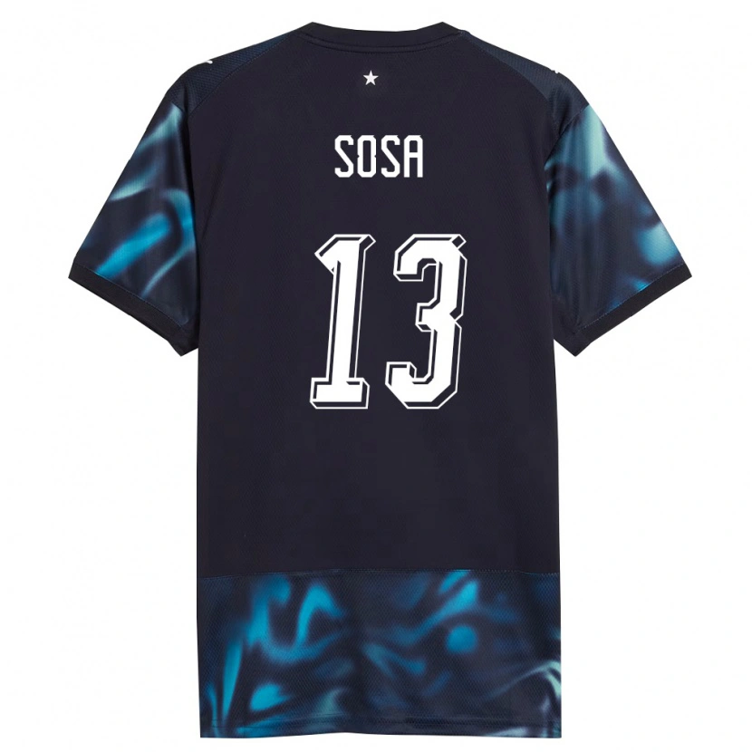 Danxen Kid Paraguay Alex Sosa #13 Navy Sky Blue Away Jersey 26-28 T-Shirt