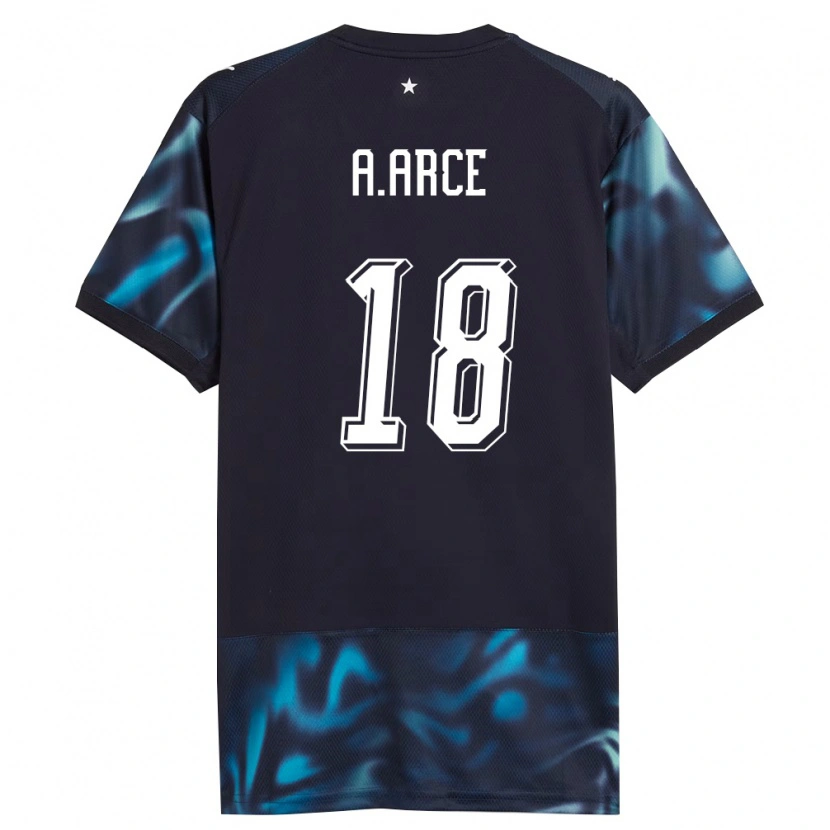 Danxen Kid Paraguay Álex Arce #18 Navy Sky Blue Away Jersey 26-28 T-Shirt
