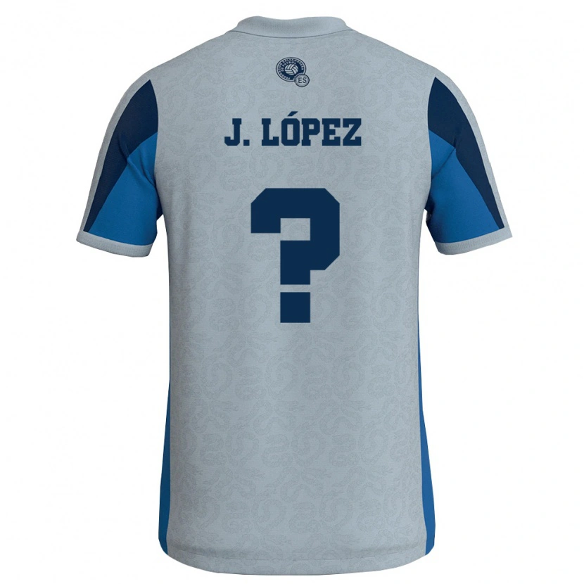 Danxen Kid El Salvador Jonathan López #0 White Sky Blue Away Jersey 26-28 T-Shirt