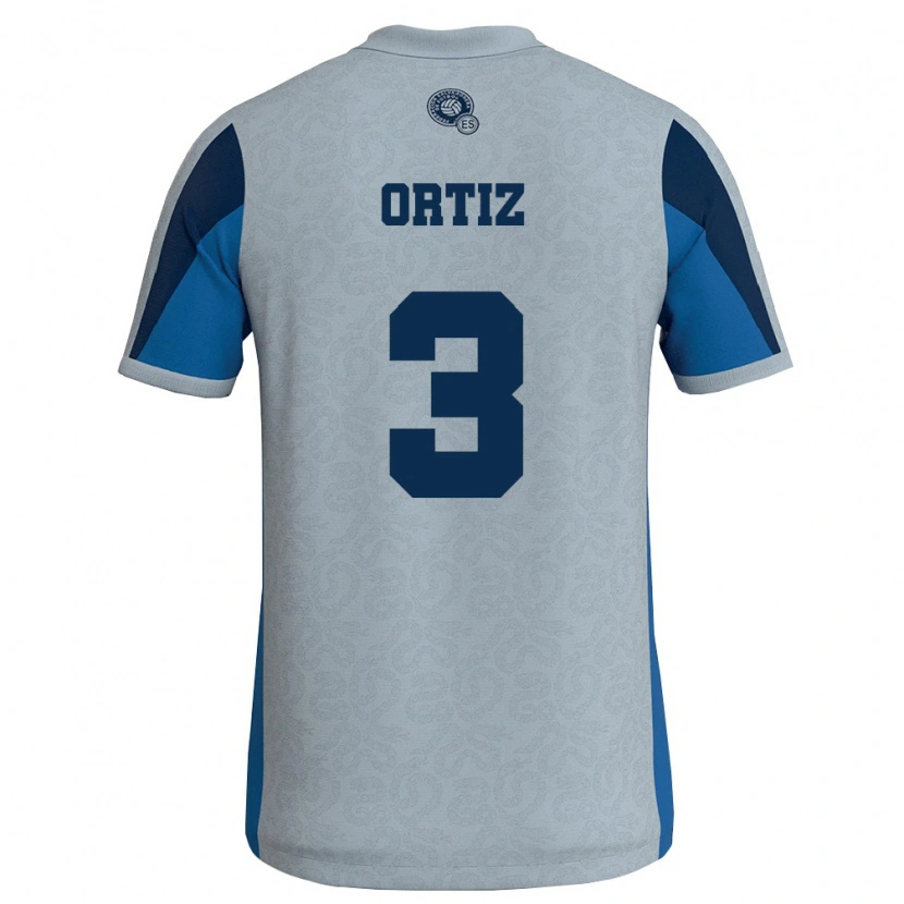 Danxen Kid El Salvador Priscila Ortiz #3 White Sky Blue Away Jersey 26-28 T-Shirt