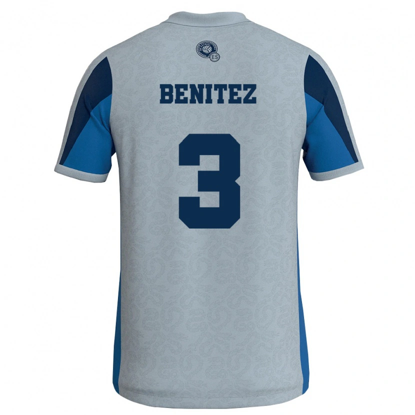 Danxen Kid El Salvador Carolina Benitez #3 White Sky Blue Away Jersey 26-28 T-Shirt