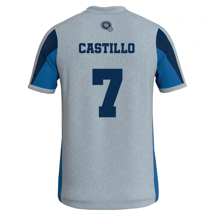 Danxen Kid El Salvador Francis Castillo #7 White Sky Blue Away Jersey 26-28 T-Shirt