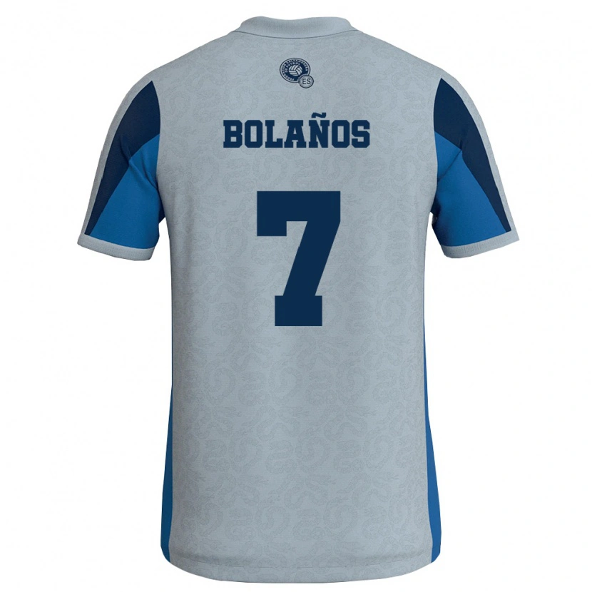 Danxen Kid El Salvador Javier Bolaños #7 White Sky Blue Away Jersey 26-28 T-Shirt