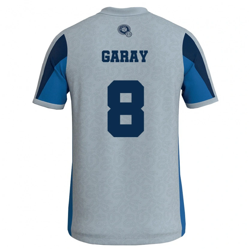 Danxen Kid El Salvador Enzo Garay #8 White Sky Blue Away Jersey 26-28 T-Shirt
