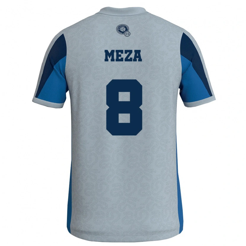 Danxen Kid El Salvador Victoria Meza #8 White Sky Blue Away Jersey 26-28 T-Shirt