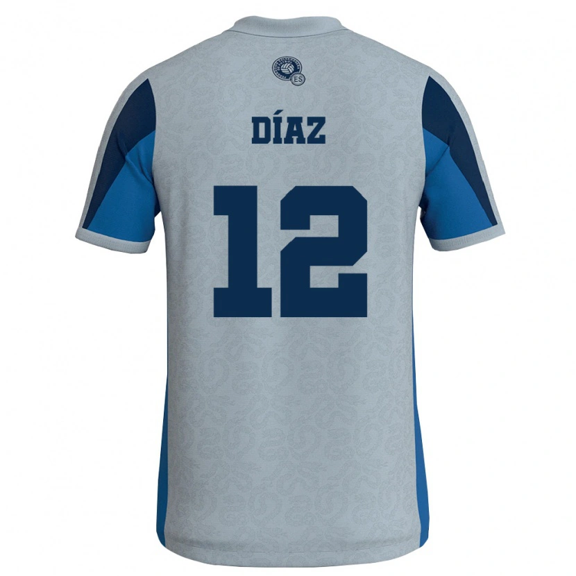 Danxen Kid El Salvador Marcelo Díaz #12 White Sky Blue Away Jersey 26-28 T-Shirt