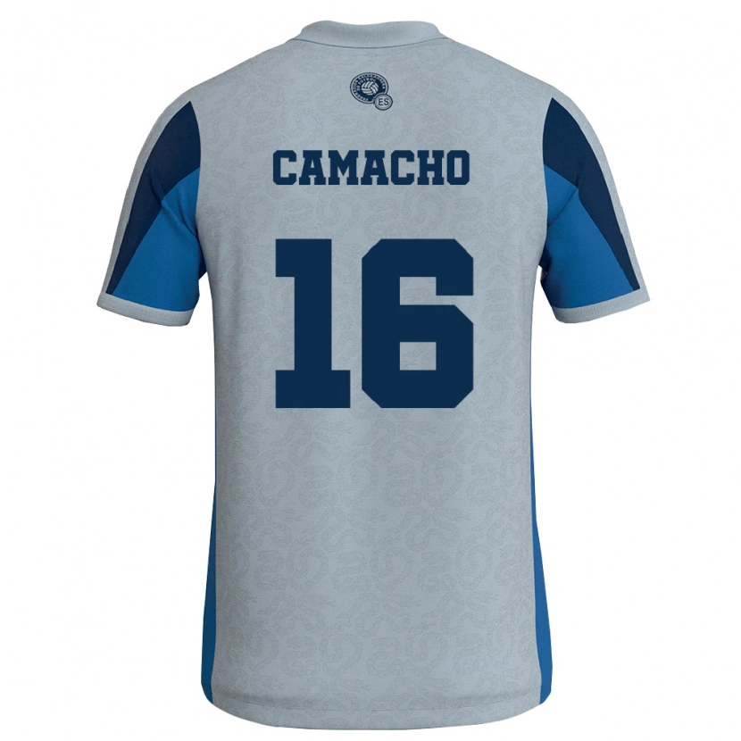 Danxen Kid El Salvador Sebastián Camacho #16 White Sky Blue Away Jersey 26-28 T-Shirt