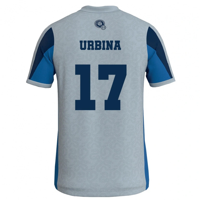 Danxen Kid El Salvador Melvin Urbina #17 White Sky Blue Away Jersey 26-28 T-Shirt