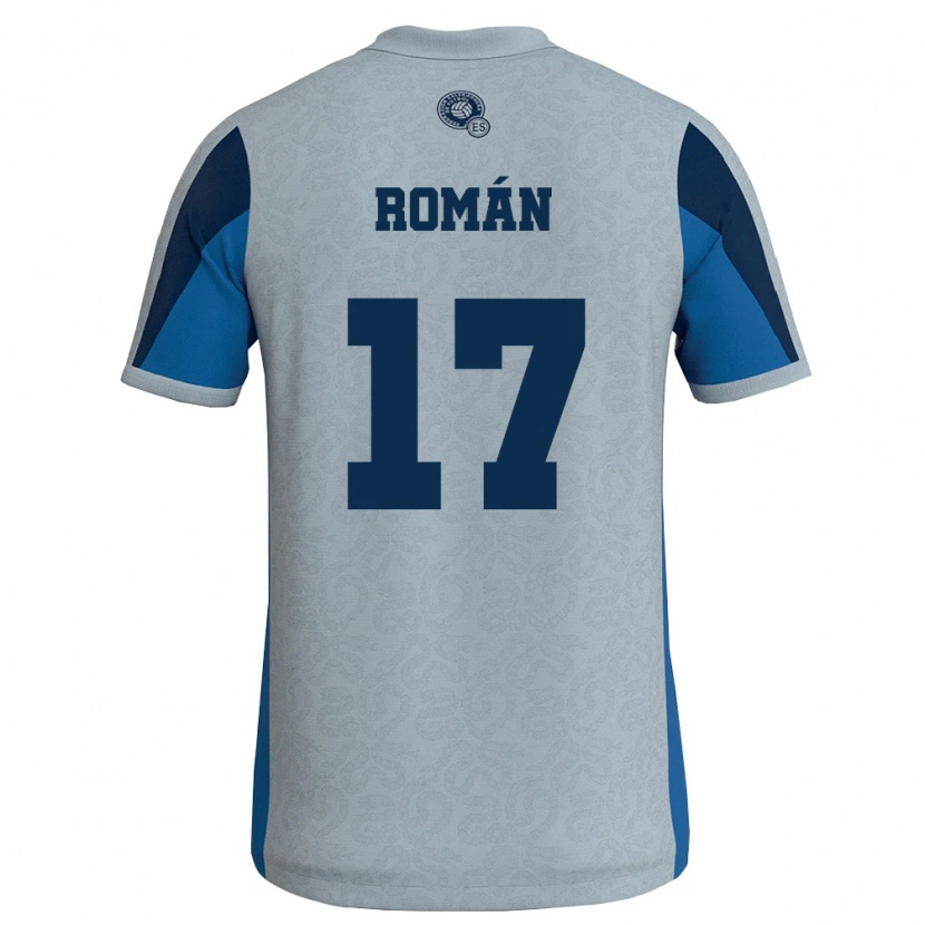 Danxen Kid El Salvador Kevin Román #17 White Sky Blue Away Jersey 26-28 T-Shirt