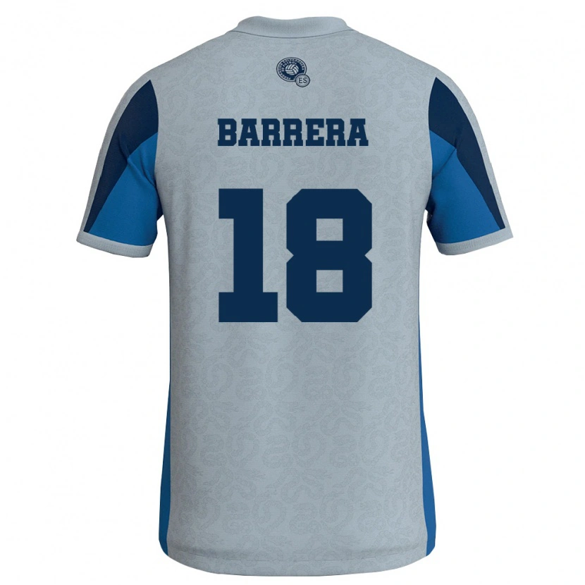Danxen Kid El Salvador Geonathan Barrera #18 White Sky Blue Away Jersey 26-28 T-Shirt