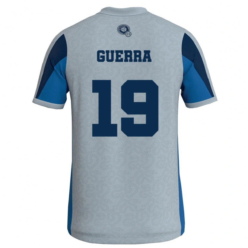 Danxen Kid El Salvador Steven Guerra #19 White Sky Blue Away Jersey 26-28 T-Shirt