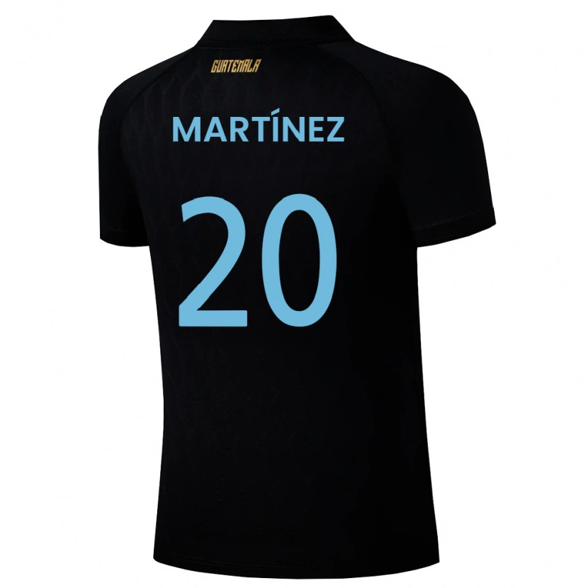 Danxen Kid Guatemala Ana Lucía Martínez #20 Black Sky Blue White Away Jersey 26-28 T-Shirt