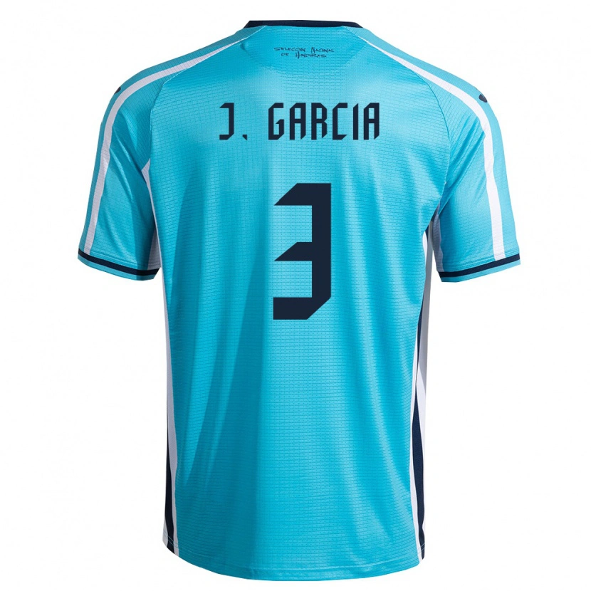 Danxen Kid Honduras Jordan García #3 Sky Blue Navy Away Jersey 26-28 T-Shirt
