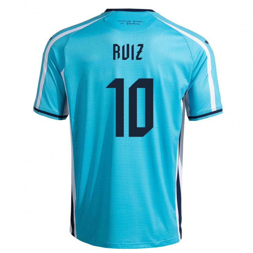 Danxen Kid Honduras David Ruíz #10 Sky Blue Navy Away Jersey 26-28 T-Shirt