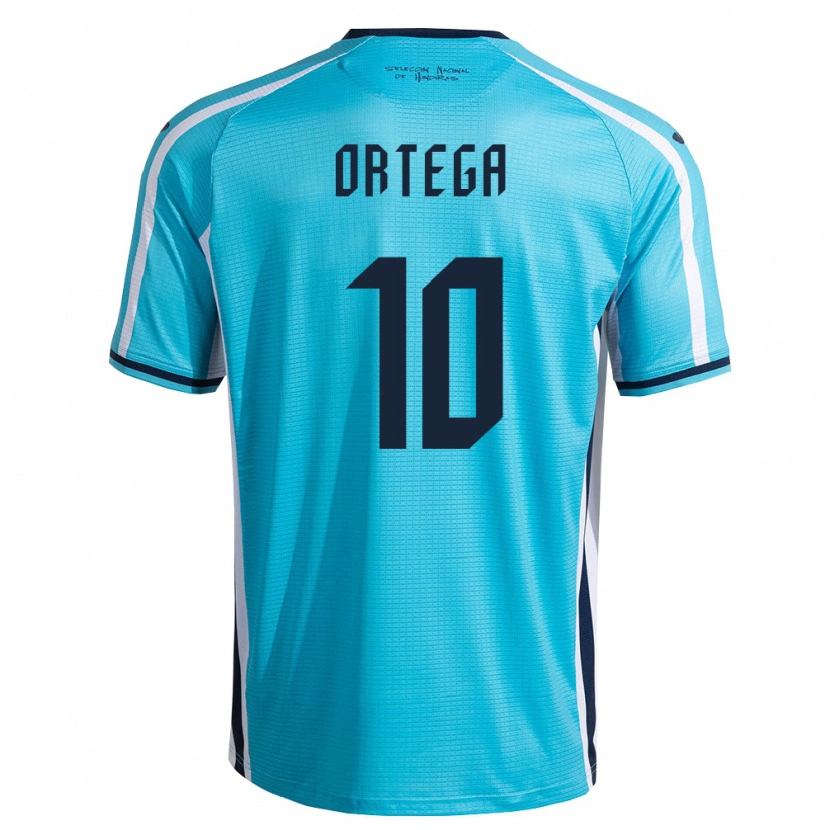 Danxen Kid Honduras Josué Ortega #10 Sky Blue Navy Away Jersey 26-28 T-Shirt