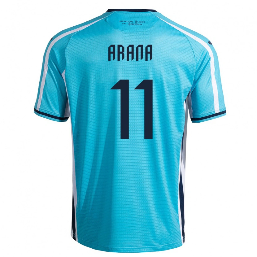 Danxen Kid Honduras Mike Arana #11 Sky Blue Navy Away Jersey 26-28 T-Shirt