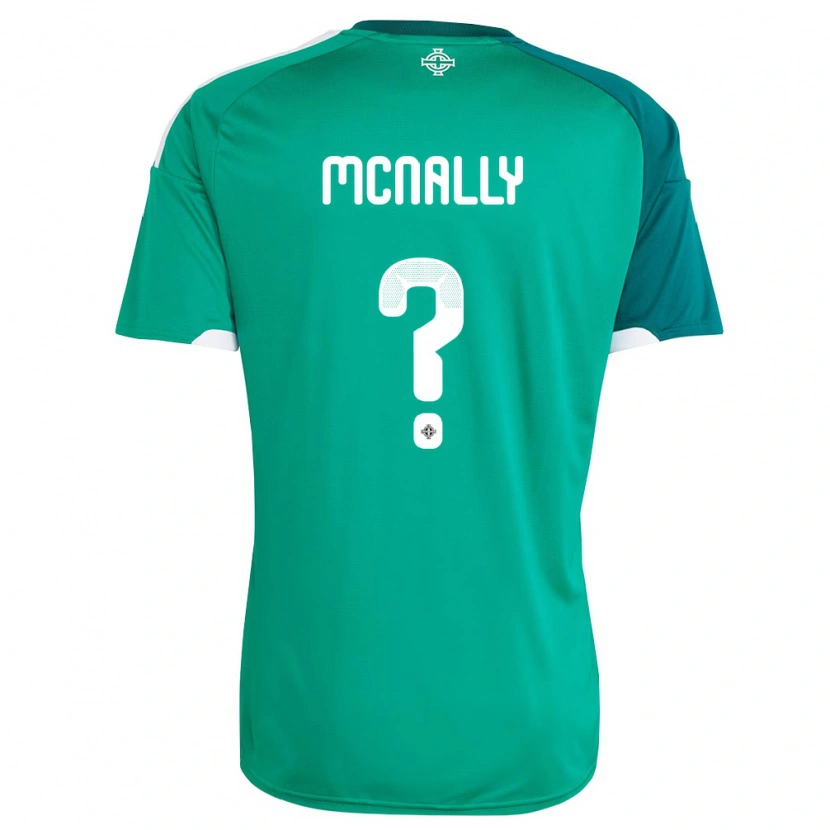 Danxen Men Northern Ireland Brayden Mcnally #0 Green White Home Jersey 26-28 T-Shirt