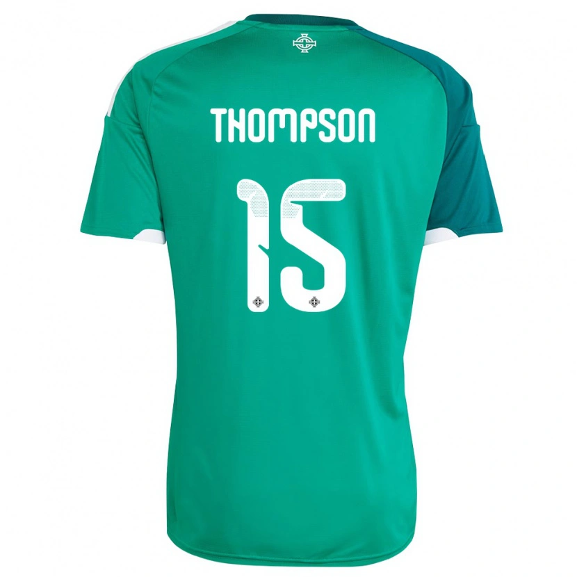 Danxen Men Northern Ireland Jordan Thompson #15 Green White Home Jersey 26-28 T-Shirt