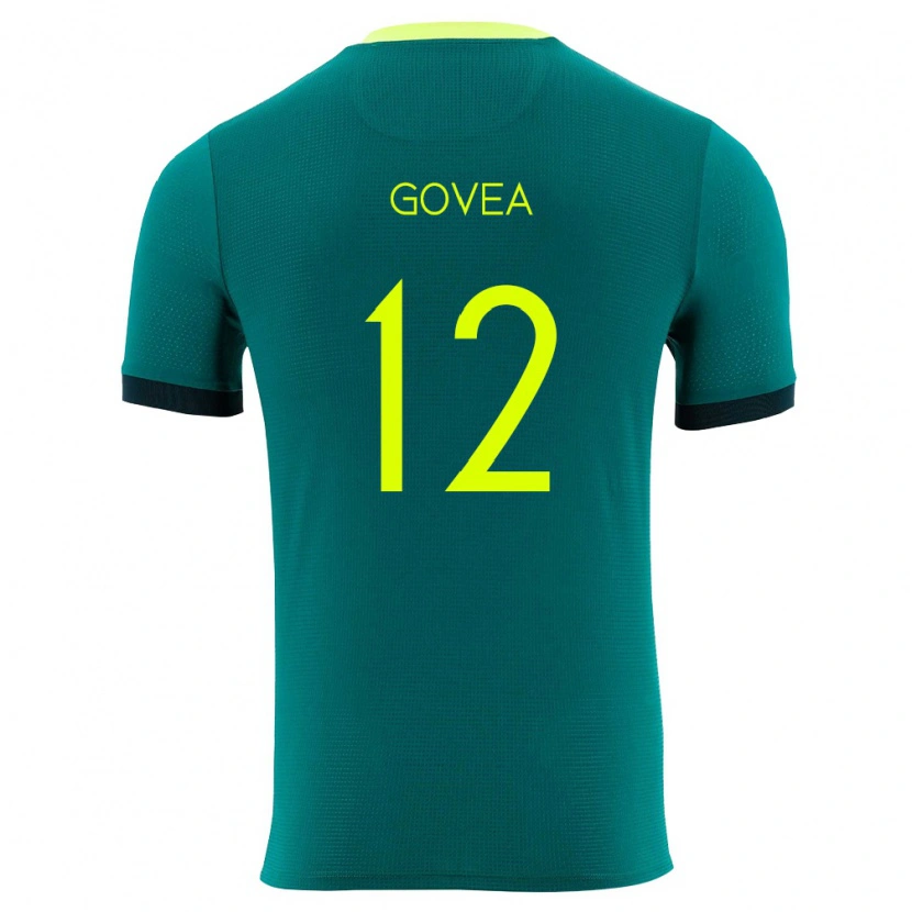 Danxen Men Bolivia Gerónimo Govea #12 Green Yellow Black Home Jersey 26-28 T-Shirt