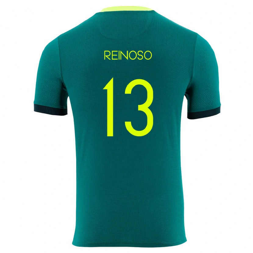 Danxen Men Bolivia Jair Reinoso #13 Green Yellow Black Home Jersey 26-28 T-Shirt